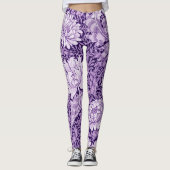 Chrysanthemum Paars, William Morris Leggings (Voorkant)