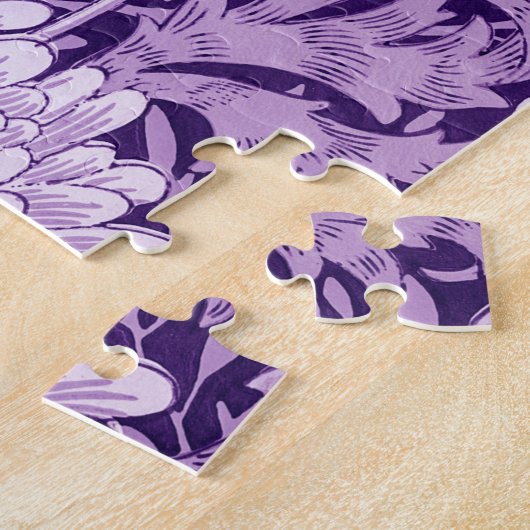 Chrysanthemum Paars, William Morris Legpuzzel (Zijkant)