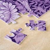 Chrysanthemum Paars, William Morris Legpuzzel (Zijkant)