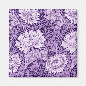 Chrysanthemum Paars, William Morris Magneet (Voorkant)