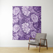 Chrysanthemum Paars, William Morris Wandkleed (In situ)