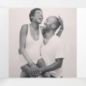 Chrysanthemum paarse bloemtekening drieluik programma (Binnenkant midden)