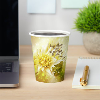 Chrysanthemum Party Cup met Quote Papieren Bekers