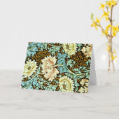 Chrysanthemum Pastels van William Morris Kaart (Gele Bloem)