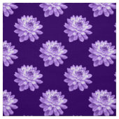 Chrysanthemum Pattern - Deep Paars Stof (Swatch)