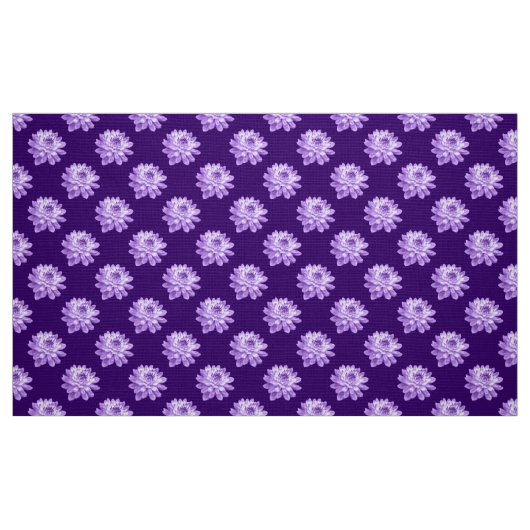 Chrysanthemum Pattern - Deep Paars Stof (Fat Quarter)