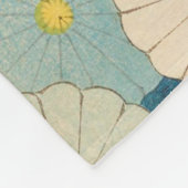 Chrysanthemum Pattern Fleece Deken (Hoek)