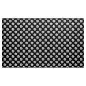 Chrysanthemum Pattern - Monochrome on Black Stof (Yard (91,4 cm))