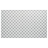 Chrysanthemum Pattern - Monochrome on White Stof (Yard (91,4 cm))