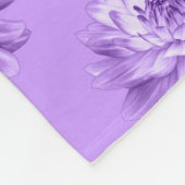 Chrysanthemum Pattern - Pasen Paars Fleece Deken (Hoek)