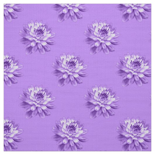 Chrysanthemum Pattern - Pasen Paars Stof (Swatch)