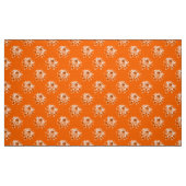 Chrysanthemum Pattern - Sinaasappel Stof (Fat Quarter)