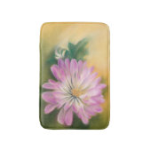 Chrysanthemum Pink en Cream Pastel Floral Badmat (Voorkant Verticaal)