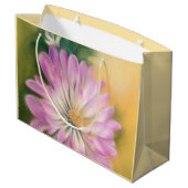 Chrysanthemum Pink en Cream Pastel Floral Groot Cadeauzakje (Achterkant Gekanteld)