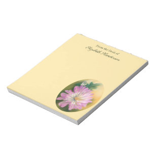 Chrysanthemum Pink en Cream Pastel Floral Notitieblok