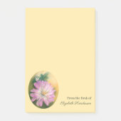 Chrysanthemum Pink en Cream Pastel Floral Post-it® Notes (Voorkant)