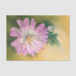 Chrysanthemum Pink en Cream Pastel Floral Tissuepapier