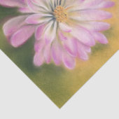 Chrysanthemum Pink en Cream Pastel Floral Tissuepapier (Detail)