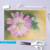 Chrysanthemum Pink en Cream Pastel Floral Tissuepapier (Craft)