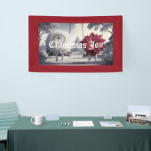 Chrysanthemum poinsettia binnenbanner spandoek (Beurs)