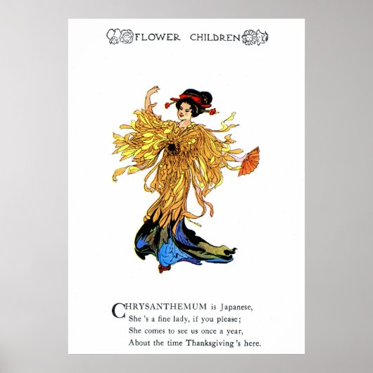 Chrysanthemum Poster (Voorkant)