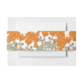 Chrysanthemum sinaasappel bloem bloemenwit bruilof uitnodigingen wikkel (Voorkant Voorbeeld)