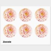 Chrysanthemum stickers/envelopsluitingen ronde sticker (Vel)