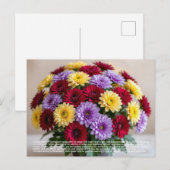 Chrysanthemum Symboliek Briefkaart (Voorkant / Achterkant)