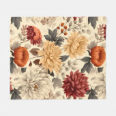 Chrysanthemum-symfonie Fleece Deken (Voorkant (Horizontaal))