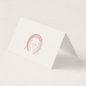 Chrysanthemum Table Name Kaarten  Art Nouveau (Achterkant)