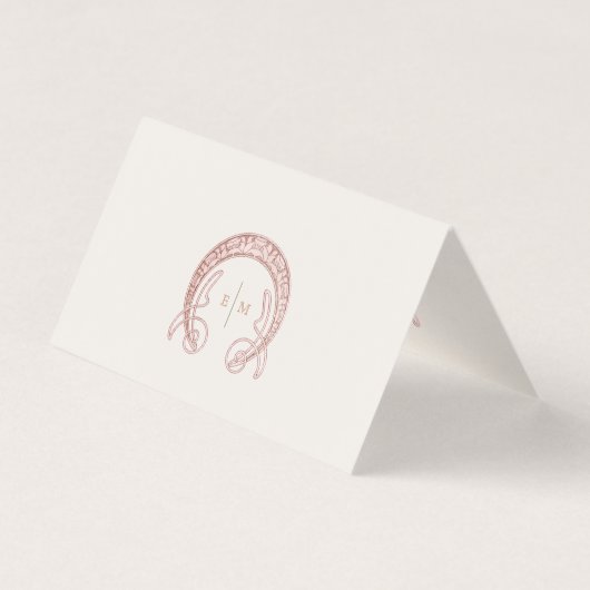 Chrysanthemum Table Name Kaarten  Art Nouveau (Achterkant)