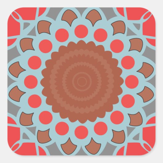 Chrysanthemum Tegel Sticker (Voorkant)