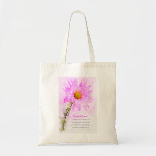 Chrysanthemum Tote Bag (Voorkant)