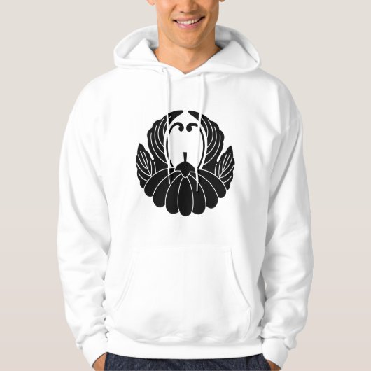 Chrysanthemum van de soort "fusen" hoodie (Voorkant)