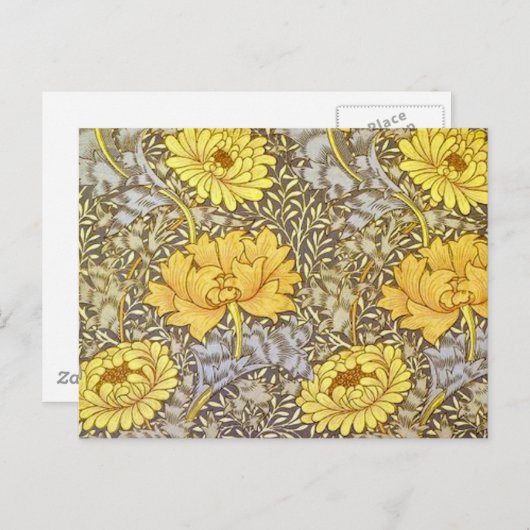 chrysanthemum van William Morris Briefkaart (Voorkant / Achterkant)