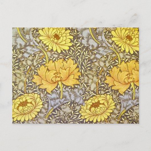 chrysanthemum van William Morris Briefkaart (Voorkant)
