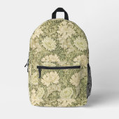 Chrysanthemum van William Morris,  kunst Bedrukte Rugzak (Voorkant)