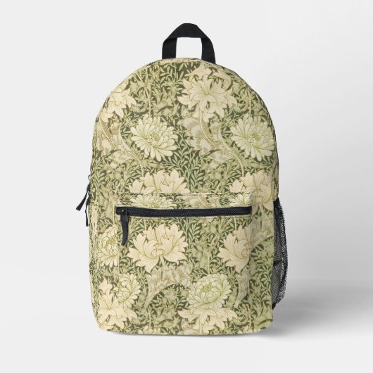 Chrysanthemum van William Morris, kunst Bedrukte Rugzak (Voorkant)