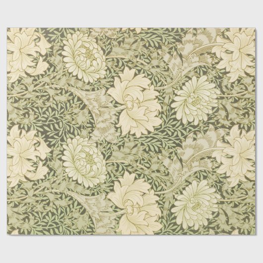 Chrysanthemum van William Morris,  kunst Cadeaupapier (Vlak)