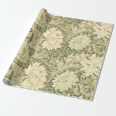 Chrysanthemum van William Morris,  kunst Cadeaupapier (Uitgerold)