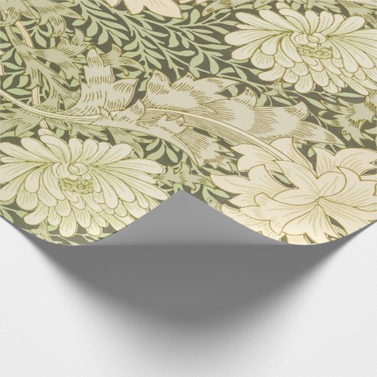 Chrysanthemum van William Morris,  kunst Cadeaupapier (Hoek)