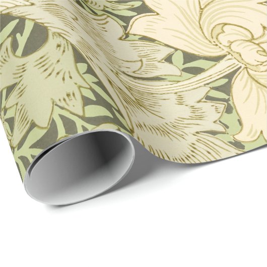 Chrysanthemum van William Morris,  kunst Cadeaupapier (Rol Hoek)