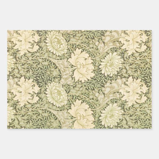 Chrysanthemum van William Morris,  kunst Inpakpapier Vel (Voorkant)