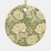 Chrysanthemum van William Morris,  kunst Keramisch Ornament (Voorkant)