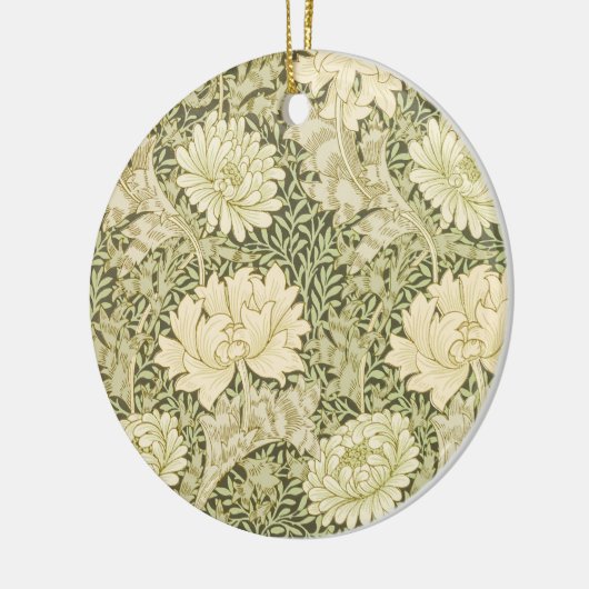 Chrysanthemum van William Morris,  kunst Keramisch Ornament (Links)