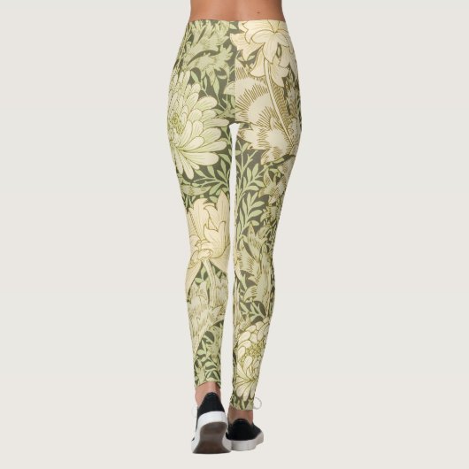 Chrysanthemum van William Morris,  kunst Leggings (Achterkant)