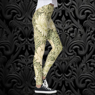 Chrysanthemum van William Morris,  kunst Leggings