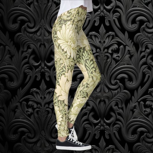 Chrysanthemum van William Morris,  kunst Leggings