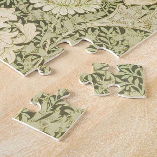 Chrysanthemum van William Morris, kunst Legpuzzel (Zijkant)