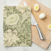Chrysanthemum van William Morris,  kunst Theedoek (Quarter Fold)